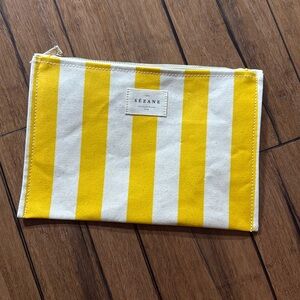Sezane waxed canvas pouch
